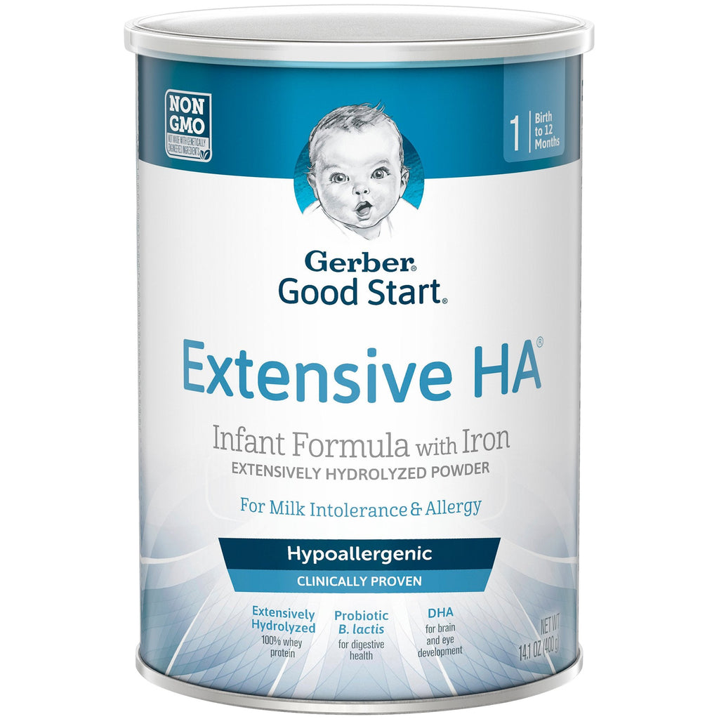 GerberÂ¨ Extensive HAÂª Powder Infant Formula, 14.1 oz. Can