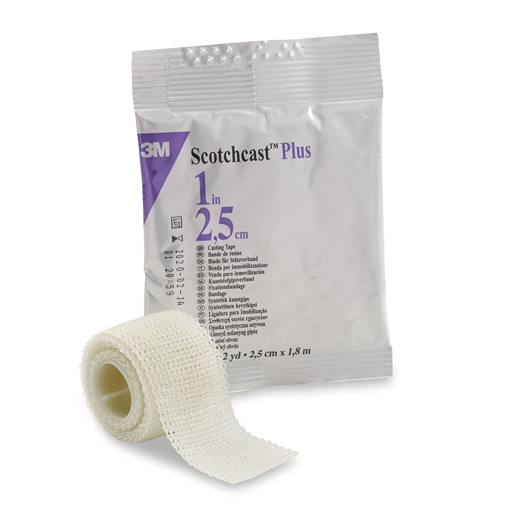 3MÂª ScotchcastÂª Plus Cast Tape, White, 1 Inch x 2 Yard