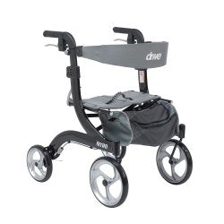 driveÂª Nitro 4 Wheel Rollator, Black