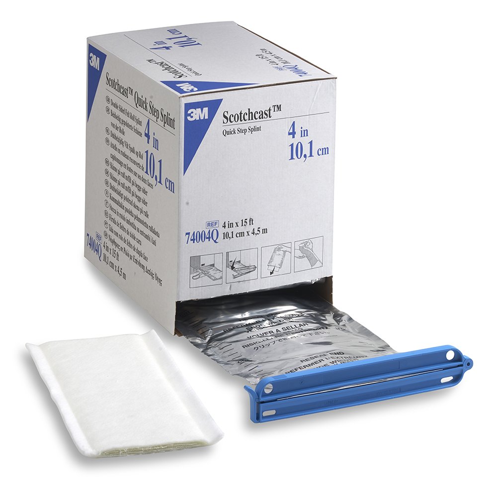 3M Scotchcast Splint, Fiberglass, White, 5" x 15'