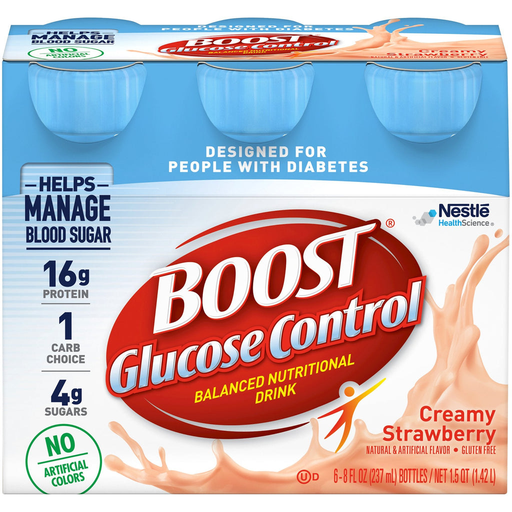 BoostÂ¨ Glucose Control Strawberry Oral Supplement, 8 oz. Bottle
