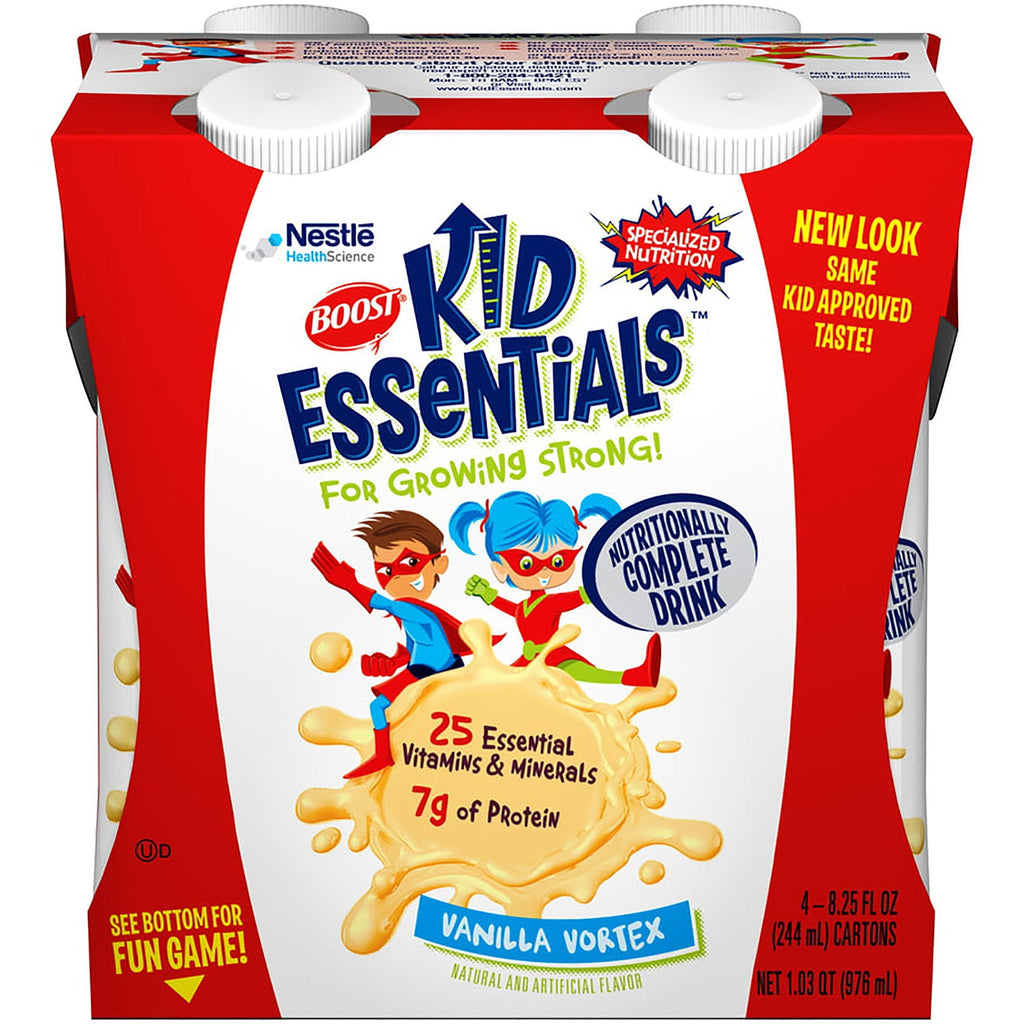 BoostÂ¨ Kid EssentialsÂª Vanilla Pediatric Oral Supplement, 8.25 oz. Carton, 16 per Case