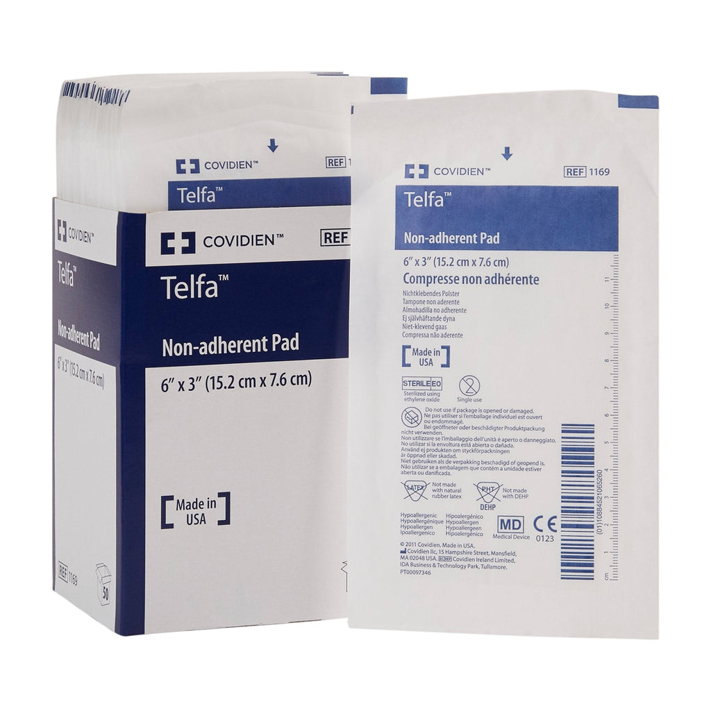 TelfaÂª Ouchless Nonadherent Dressing, 3 x 6 Inch