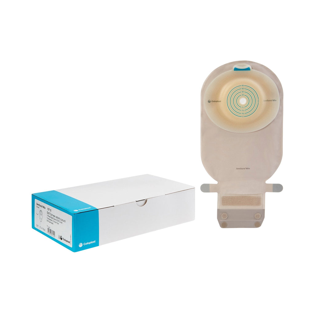 SenSuraÂ¨ Mio Convex One-Piece Drainable Transparent Filtered Ostomy Pouch, 11 Inch Length, 3/8 to 2 Inch Stoma