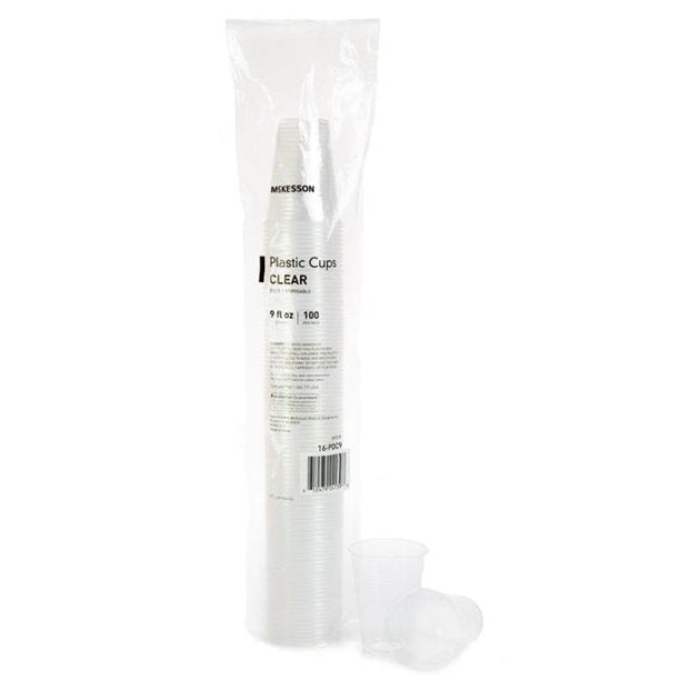 McKesson Polystyrene Disposable Translucent Drinking Cup - 9 oz