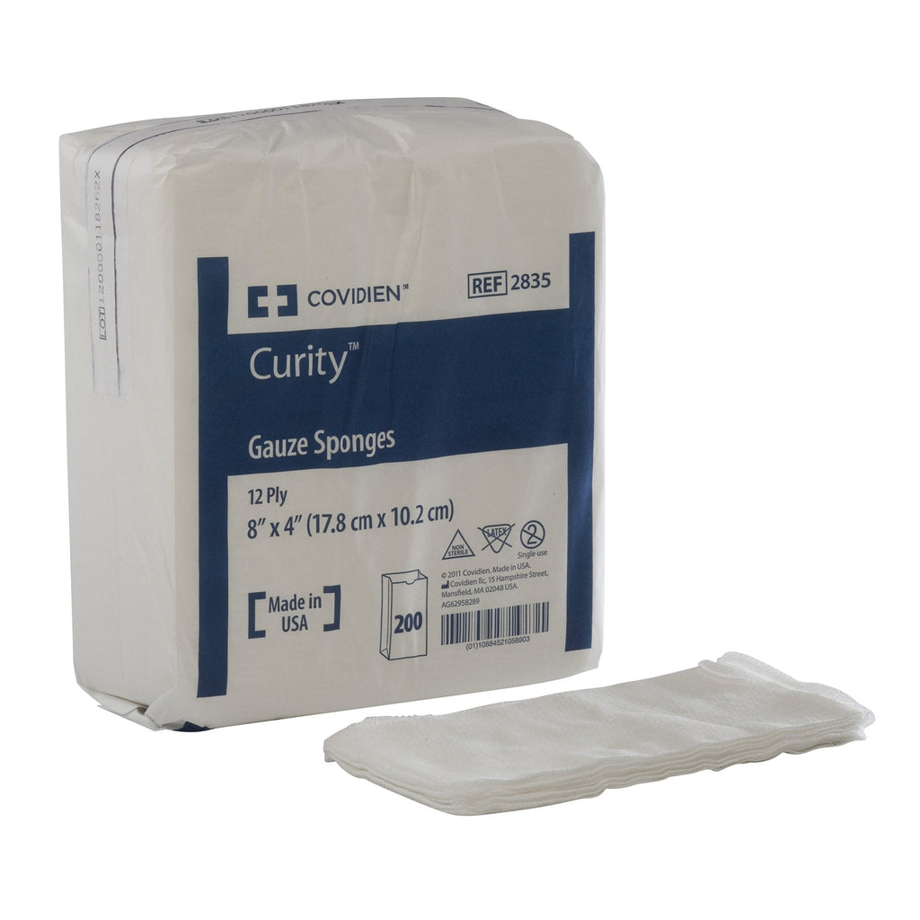 CurityÂª Nonsterile USP Type VII Gauze sponge, 4 x 8 Inch