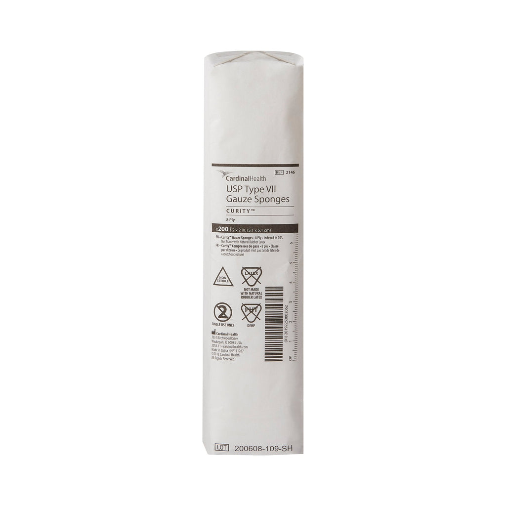 CurityÂª Nonsterile USP Type VII Gauze sponge, 2 x 2 Inch