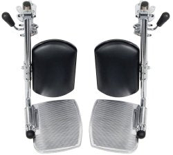 driveÂª Wheelchair Foot Plate, For Use With Bariatric Sentra EC heavy duty, Extra-wide Wheelchairs, 8 in. L x 6 in. W x 18 in. H, Steel