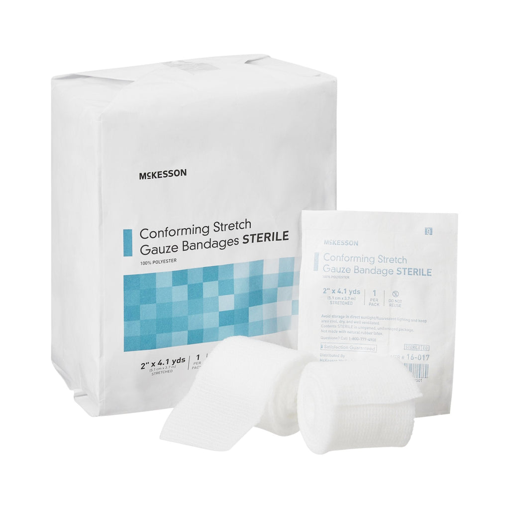McKesson Sterile Conforming Bandage Roll, 2 Inch x 4-1/10 Yard