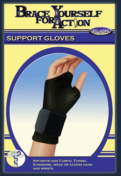 Brace Yourself for Action¨ Support Glove, Medium, Black